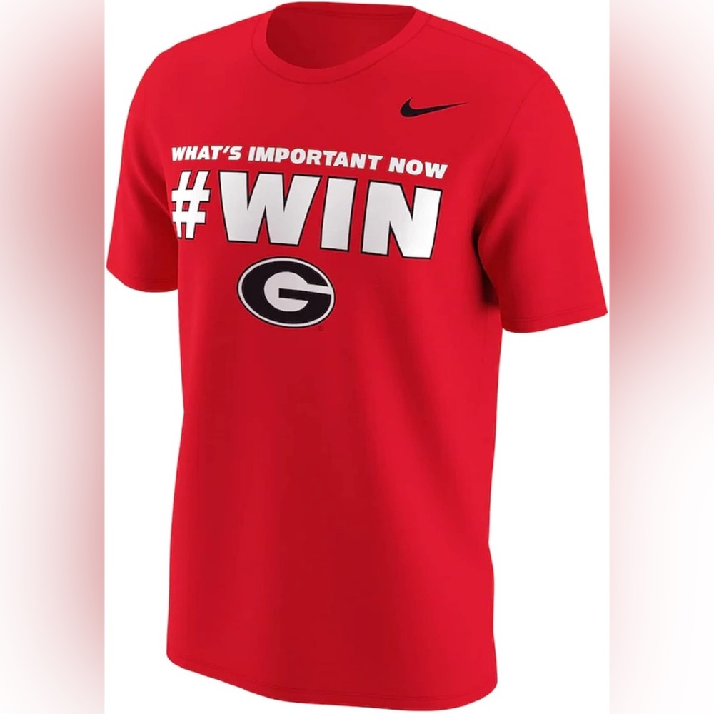 Nike Georgia Bulldogs UGA Georgia Red Nike Team Mantra T-Shirt Size Medium |A143